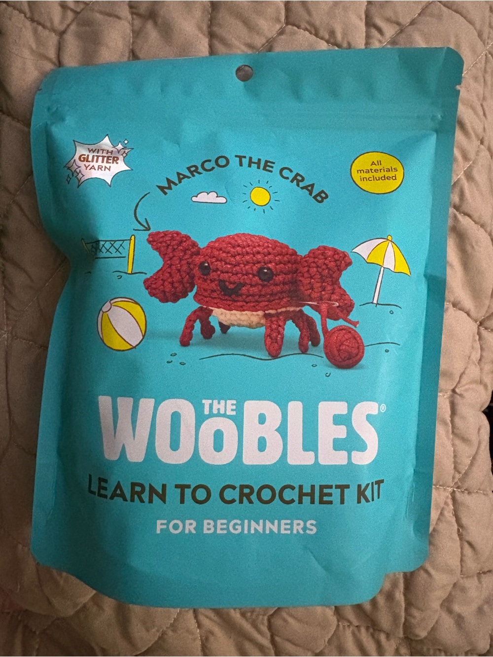 Woobles Marco the Crab Crochet Kit - new, unopened, HTF